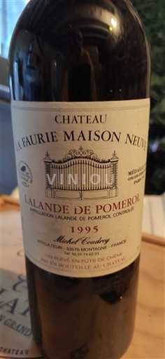 Bordeaux Lalande-de-Pomerol Château La Faurie Maison Neuve 1995