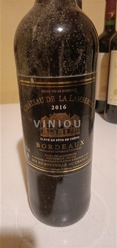Bordeaux Château La Lambertie 2016