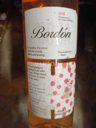 La Rioja Rioja Bordón 2019