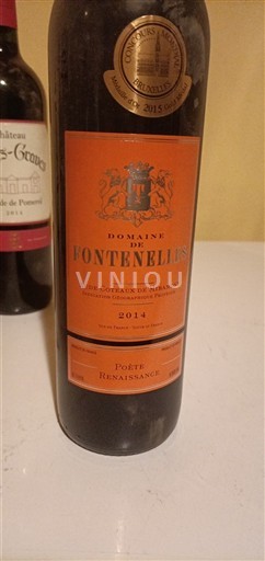 Languedoc Not Specified Domaine Fontenelles Poète Renaissance 2014