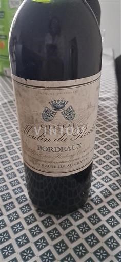 Bordeaux Château Moulin du Roc 1990