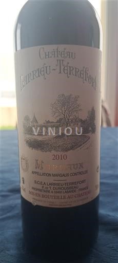Bordeaux Margaux Château Larrieu-Terrefort 2010