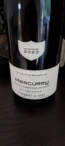 Burgundia Mercurey Vignerons de Buxy Buissonier 2023