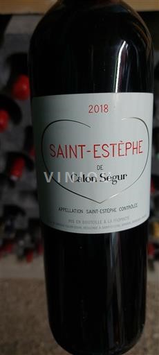 Bordeaux Saint-Estèphe Calon Ségur Saint-Estèphe de Calon Ségur 2018