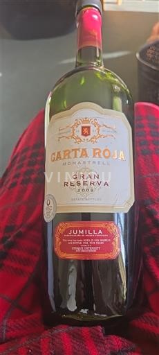 Murcia Jumilla Carta Roja Gran Reserva 2008