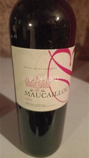 Bordeaux Bordeaux superior Maucaillou Le B d'Or de Maucaillou 2016