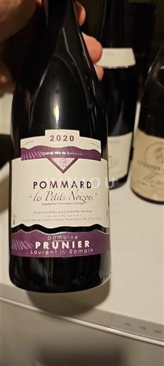 Burgundia Pommard Domaine Prunier Laurent et Romain Les Petits Noizons 2020