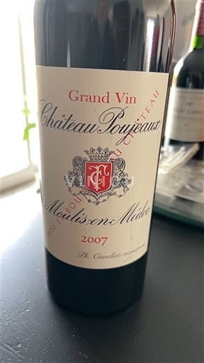 Bordeaux Moulis-en-Médoc Château Poujeaux 2007