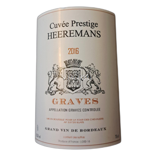 Bordeaux Graves La Tour des Chevaliers Prestige 2016