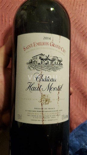 Burdeos Saint-Émilion Gran Cru Grand Cru Château Haut-Montil 2014