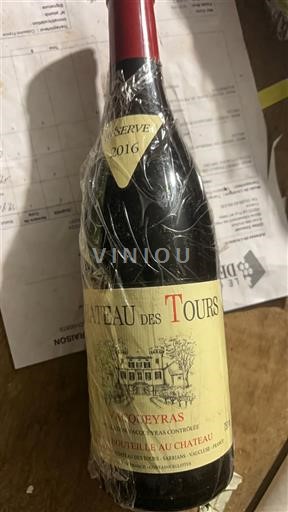 Thung lũng Rhône Vacqueyras Château Tours Réserve 2016