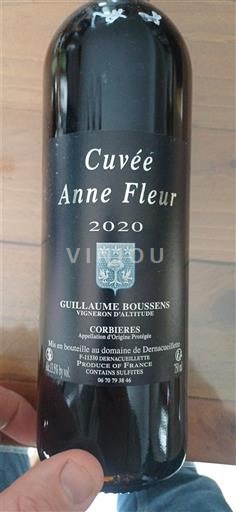 Languedoc Corbières Domaine Demarcoulet Anne Fleur 2020