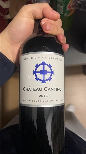 Bordeaux Blaye-Côtes-de-Bordeaux Château Cantinot 2016