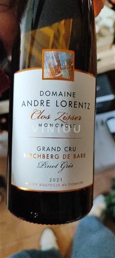 Alsacia Alsacia Grand Cru Grand Cru Domaine André Lorentz Clos Zisser Monopole 2021