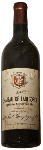 Bordeaux Margaux Château Labégorce 1959
