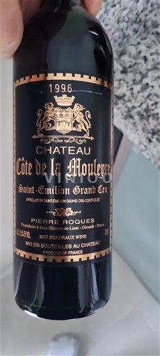 Bordeaux Saint-Émilion Grand Cru Grand Cru Château Côte de la Mouleyre 1996