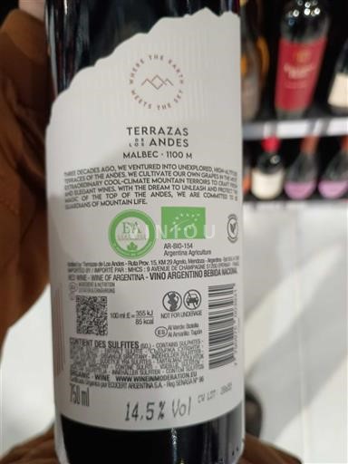 Mendoza Terrazas de los Andes Malbec 1100 m 2023