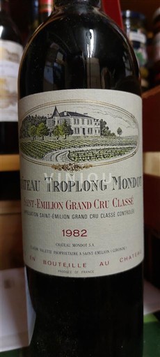Bordeaux Saint-Émilion Grand Cru Château Troplong Mondot Claude Valette 1982