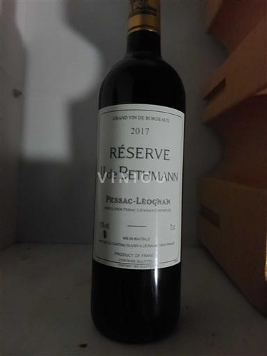 Bordeaux Pessac-Léognan Il de Bethmann Réserve 2017