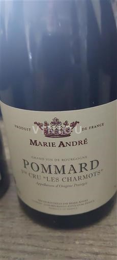 Burgundia Pommard Premier Cru Marie André 1er Cru Les Charmots 2020