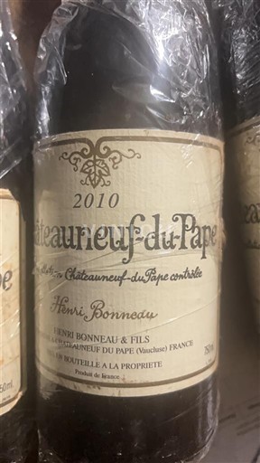 Valea Ronului Châteauneuf-du-Pape Henri Bonneau 2010