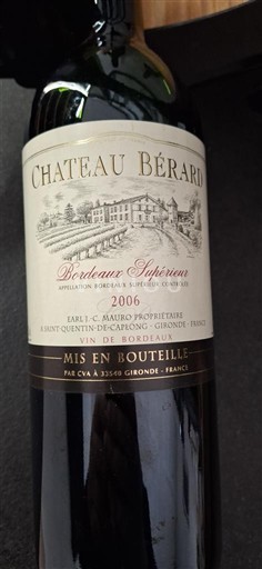 Bordeaux Bordeaux superior Château Bérard 2006