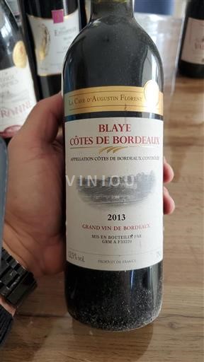 Bordeaux Blaye-Côtes-de-Bordeaux La Cuvée d'Augustin Florent 2013