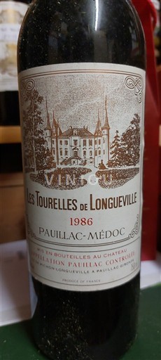 Bordeaux Pauillac Les Tourelles de Longueville Pichon Longueville 1986