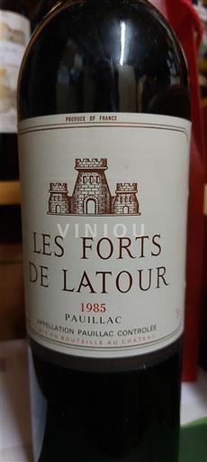 Bordeaux Pauillac Château Latour Les Forts de Latour 1985