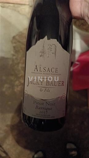 Alsacia Jacky Bauer & Fils Pinot Noir Barrique 2017