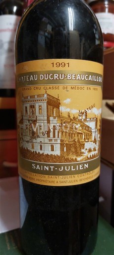 Bordeaux Saint-Julien Château Ducru-Beaucaillou Jean Eugène Borie 1991