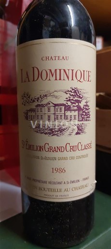 Bordeaux Saint-Émilion Grand Cru Château La Dominique C. FAYAT 1986
