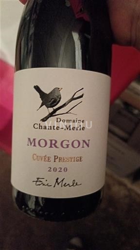 Vini Rouge sec Cuvée Prestige Domaine Chante-Merle 2020 Francia Beaujolais Morgon AOC