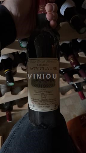 Bordeaux Côtes-de-Bordeaux Château Paty Claune 2008