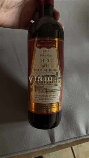 Bordeaux Côtes-de-Bourg Château La Croix de Bijoux 2010