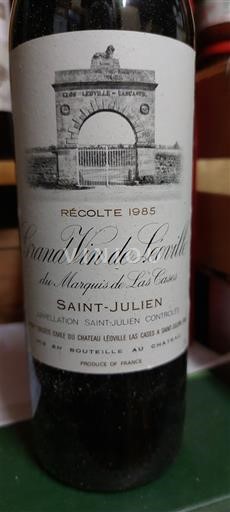 Bordeaux Saint-Julien Grand Cru Château Léoville Las Cases Grand Vin de Léoville du Marquis de Las Cases 1985