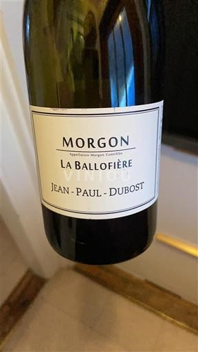 Beaujolais Morgon Jean-Paul Dubost La Ballofière 2023