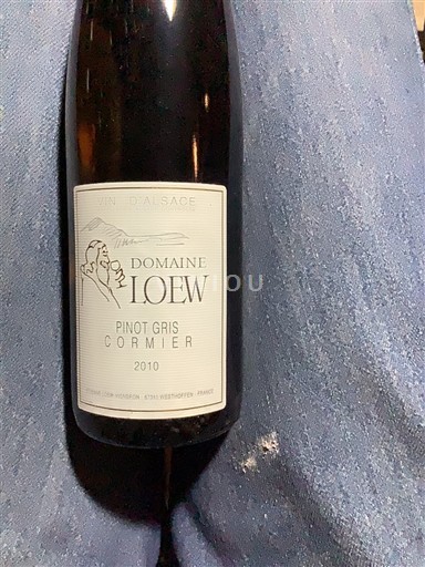 Alsacia Domaine Loew Cormier 2010