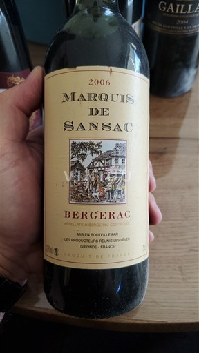 Sud-Vest Bergerac Marquis de Sansac 2006