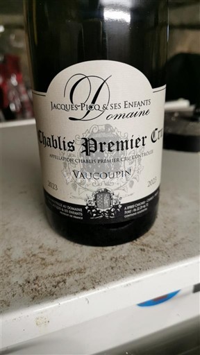 Burgundia Chablis Premier Cru Domaine Jacques Picq & ses Enfants Vaucoupin 2023
