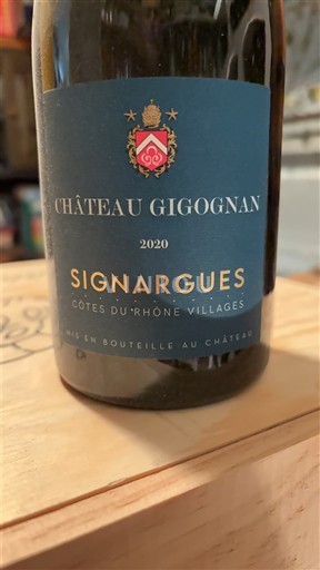 Valea Ronului Côtes-du-rhône-villages Château Gigognan Signargues 2020