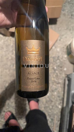 Alsacia La Cave du Roi Dagobert Pinot Gris vendange tardive 2018