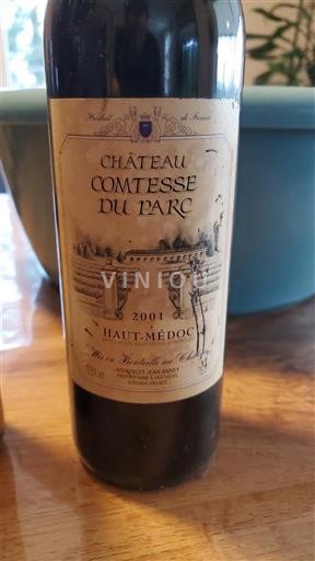 Bordeaux Haut-Médoc Château Comtesse du Parc 2001