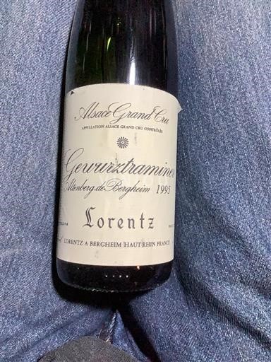 Alsacia Alsacia Grand Cru Grand Cru Lorentz Altenberg de Bergheim 1995