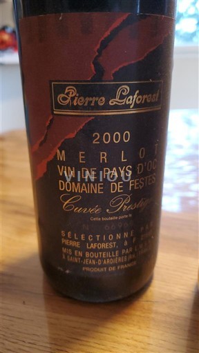 Languedoc Not Specified Domaine Festes Prestige 2000