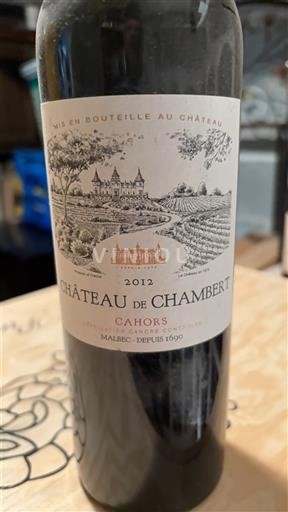 Sud-Vest Cahors Château Chambert 2012