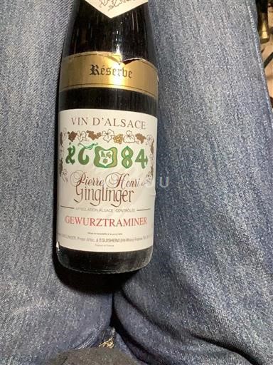 Alsacia Nespecificat Pierre Henri Ginglinger Réserve 2000