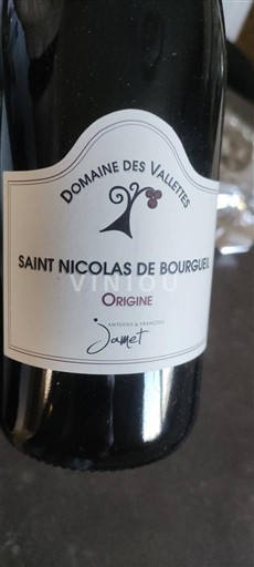 Valea Loarei Saint-Nicolas-De-Bourgueil Domaine S Vallettes Origine 2022