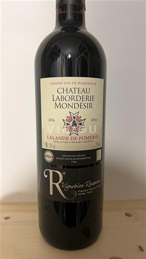 Bordeaux Lalande-de-Pomerol Château Laborderie Mondésir 2016