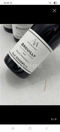 Beaujolais Brouilly Paul Aegerter Réserve Personnelle Nemilésimat